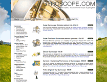 Tablet Screenshot of gyroscopes.co.uk